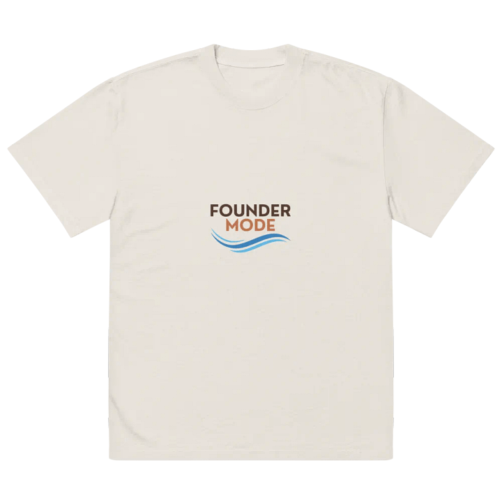 Founder Mode Oversized Faded T-Shirt product image (2)