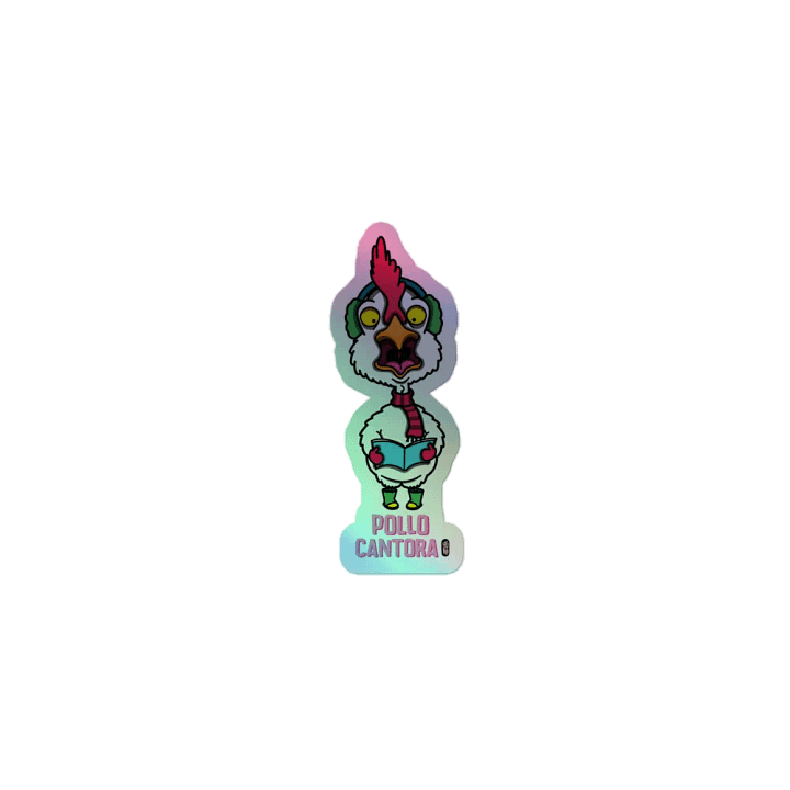 Pollo Cantora - Sticker (Holographic Kiss Cut) product image (1)