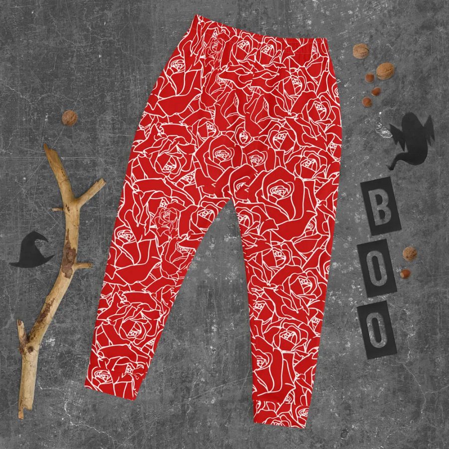 Loads of Roses · red-white joggers product image (7)
