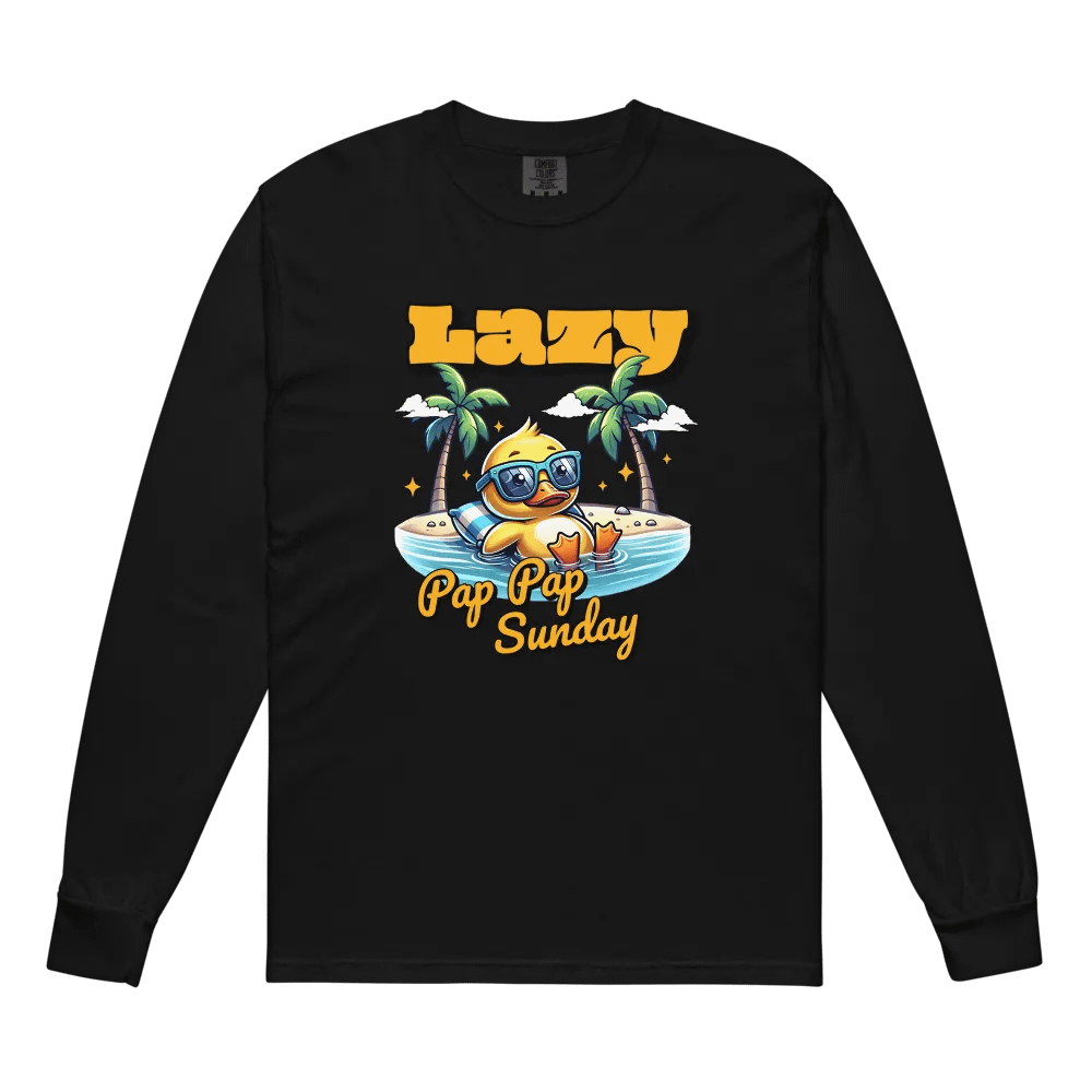 Pap Pap Chill Duckling Sunday Long Sleeve Shirt product image (2)