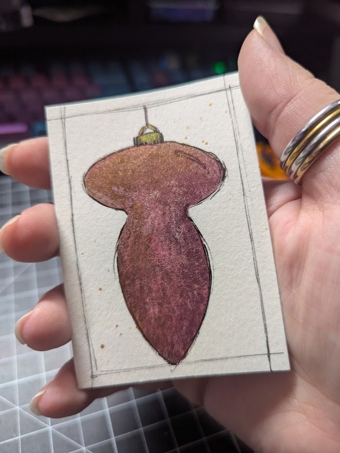 ATC - Christmas Bauble #7 (NaBP) product image (2)