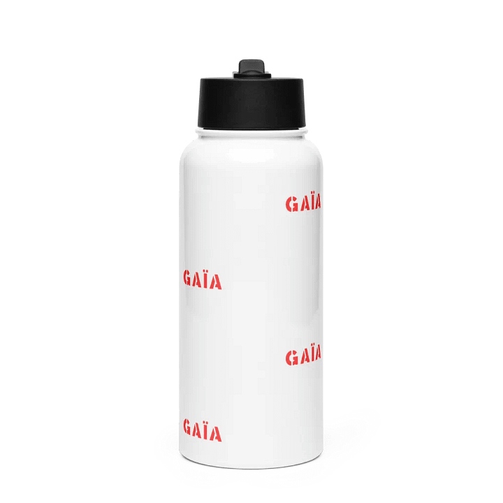 GAIA Red Pattern Stainless Steel Water Bottle product image (1)
