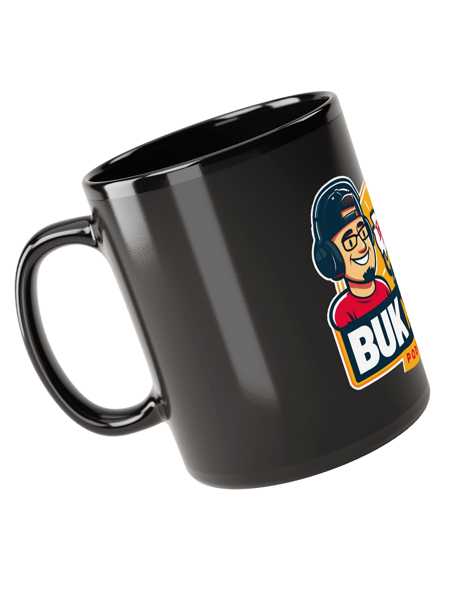 Buk N Bob Podcast Logo Black Glossy Mug product image (6)
