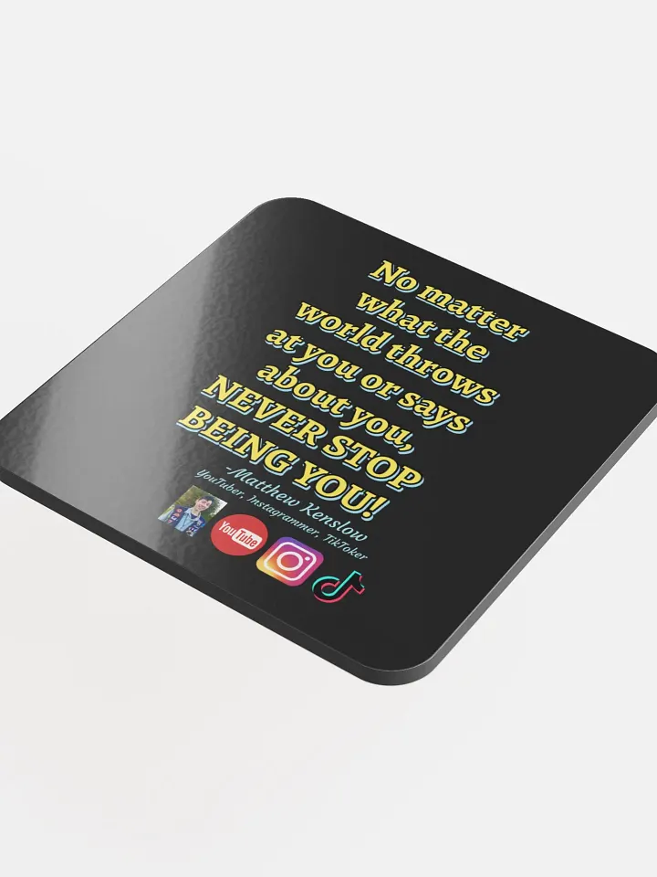 Glossed Cork Coaster [Quote 4] product image (1)