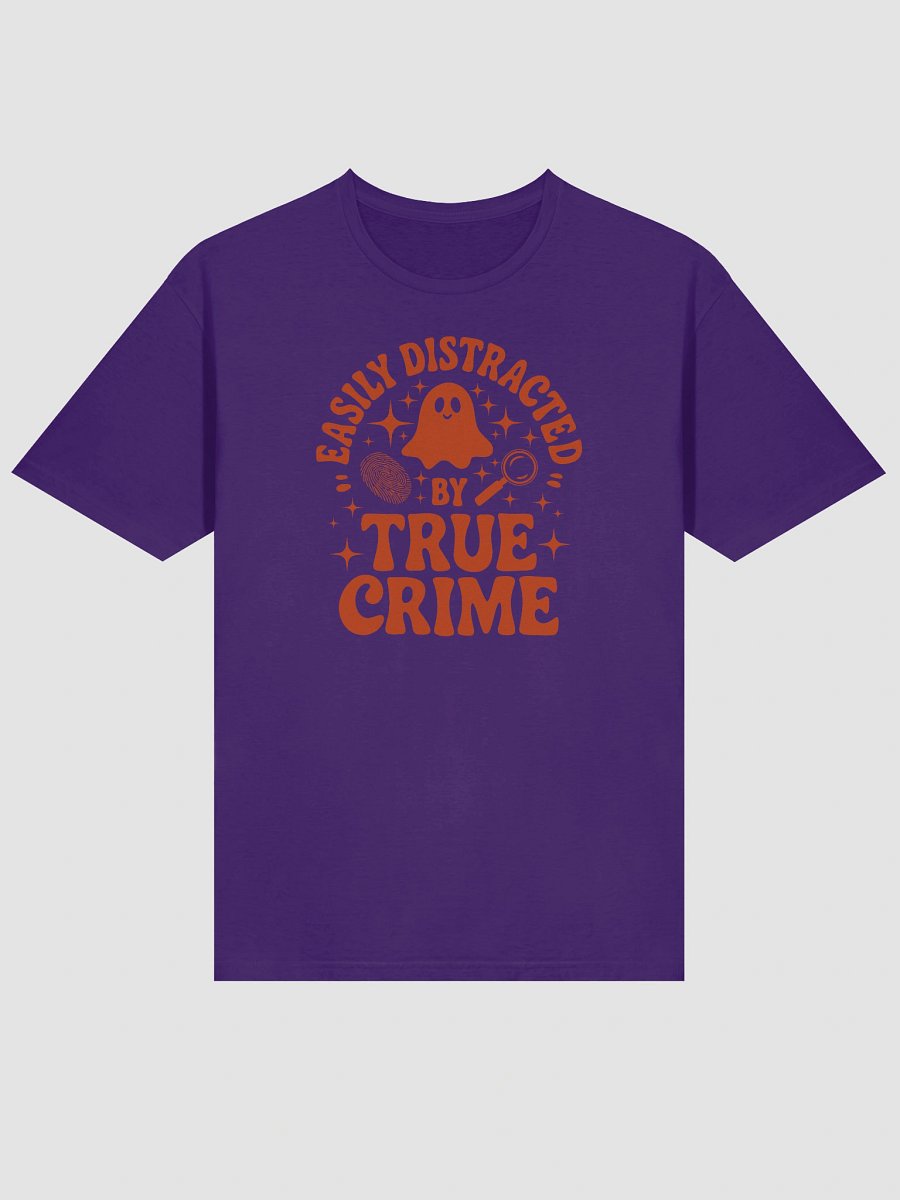 Easily Distracted by True Crime Halloween Spooky Ghost T-Shirt product image (75)