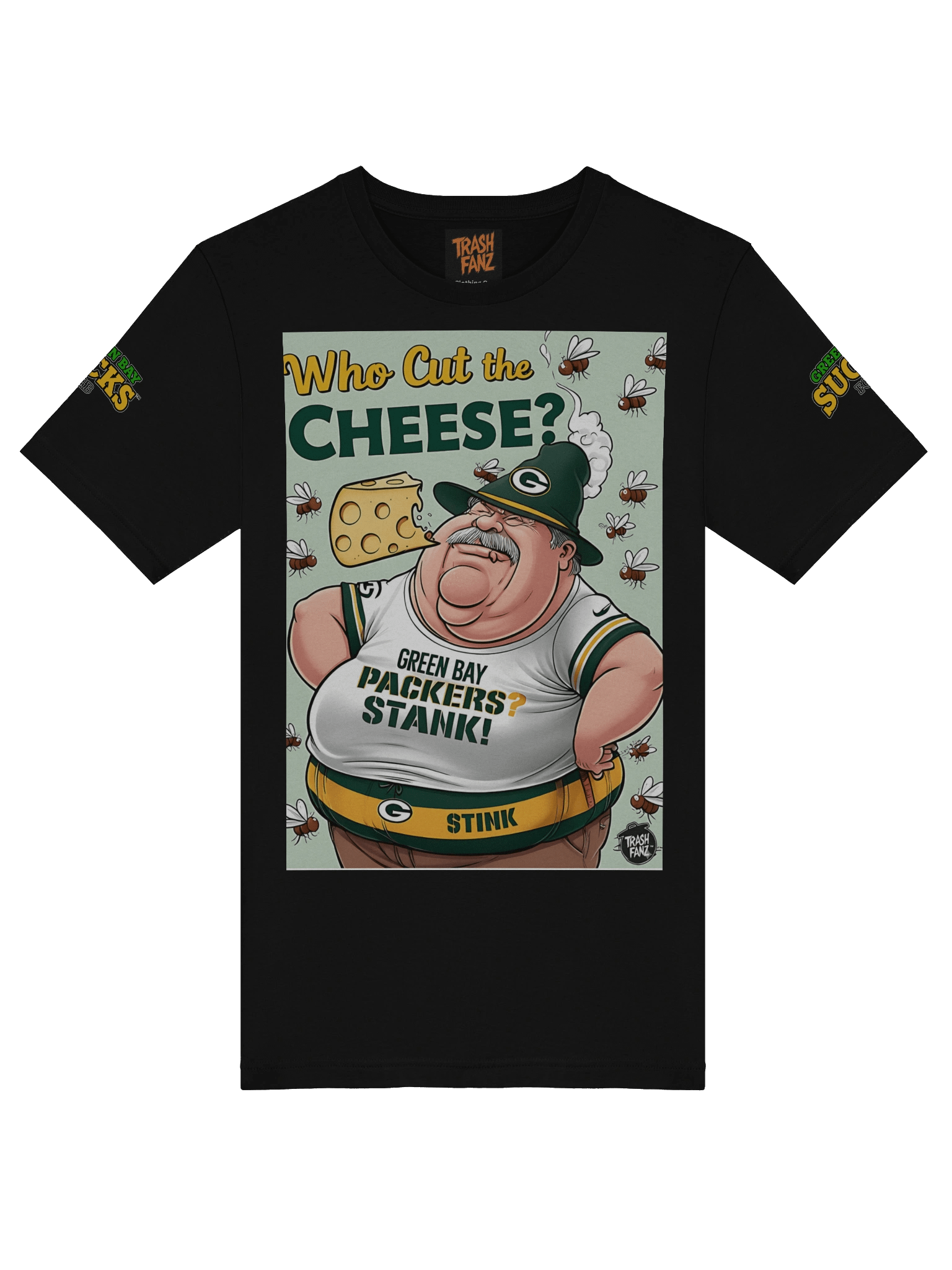 NEW Who Cut the Cheese? T-Shirt | Green Bay Packers | NFL Rivals Locker product image (8)