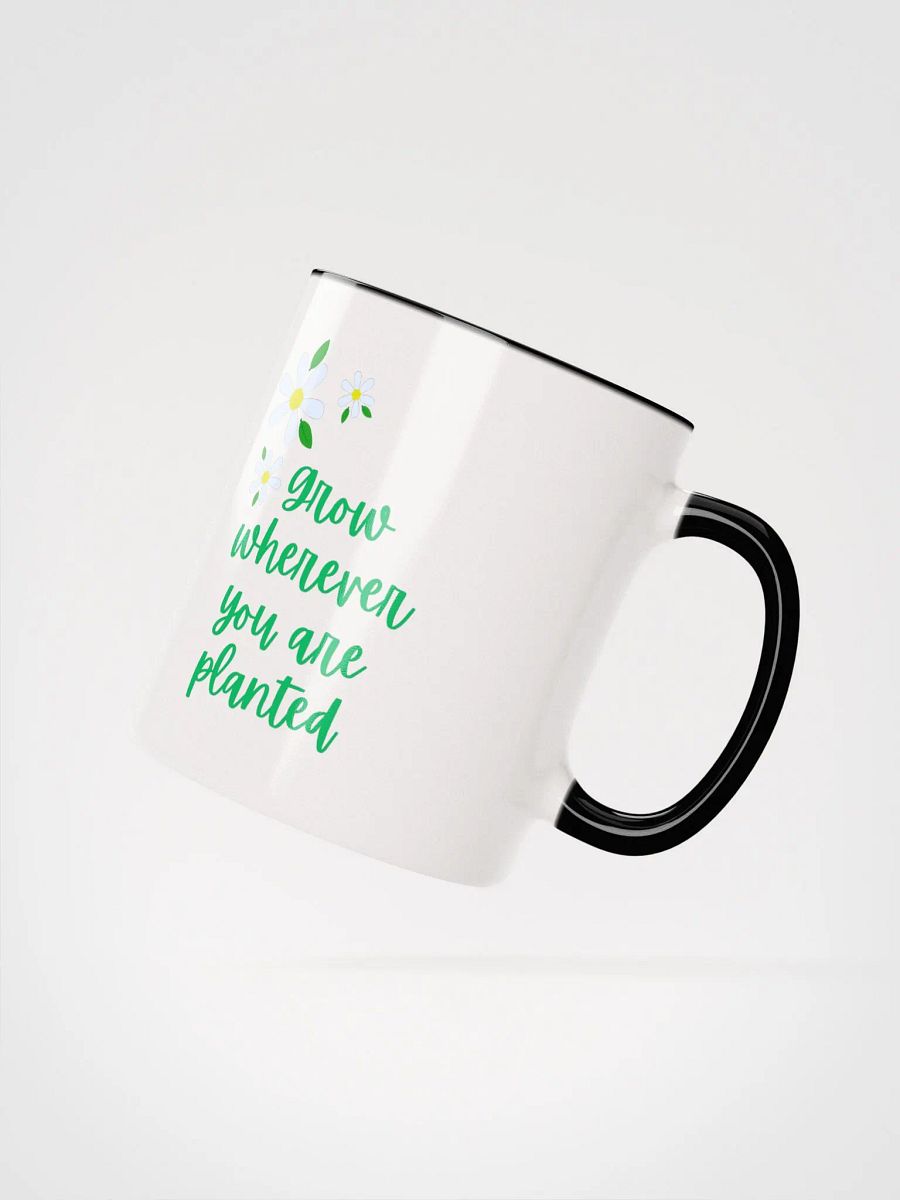 Daisy Grow Wherever You Are Planted Ceramic Mug Yellow, product image (10)
