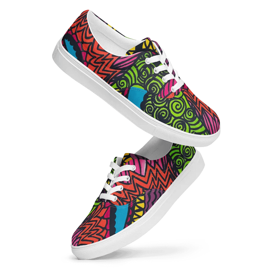 Women's Psychedelic Motion Canvas Shoes product image (3)