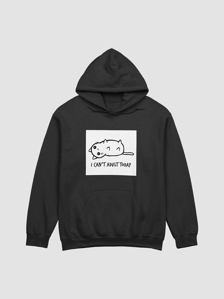 Cat Cartoon Hoodie - I Can't Adult Today product image (5)