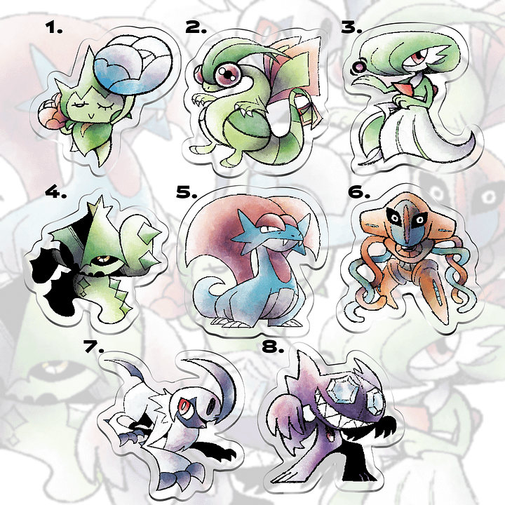 Gen 3 Hoenn Pokemon Keychains (SERIES 1) product image (1)