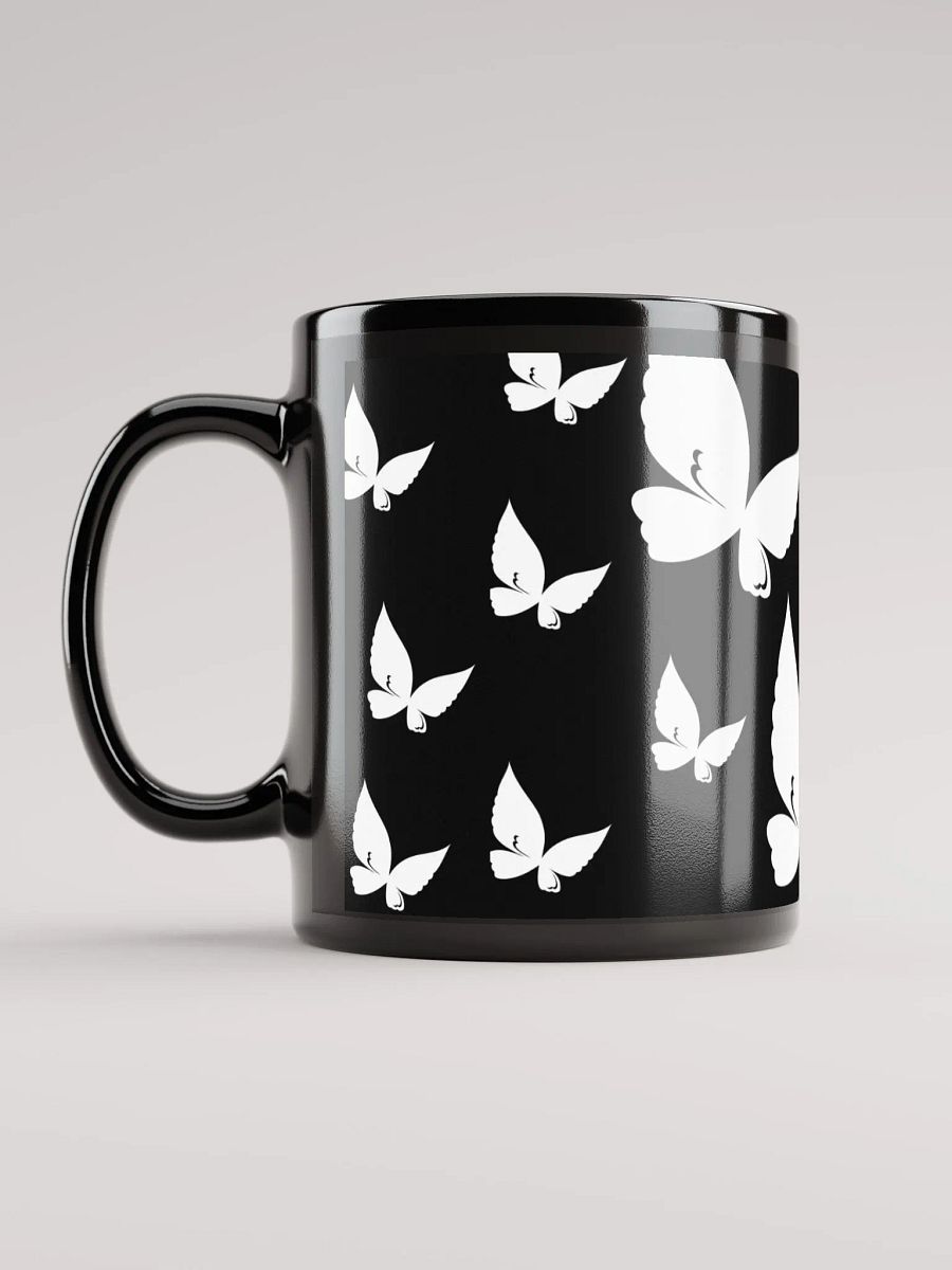 Butterfly Bliss Black Glossy Mug product image (11)