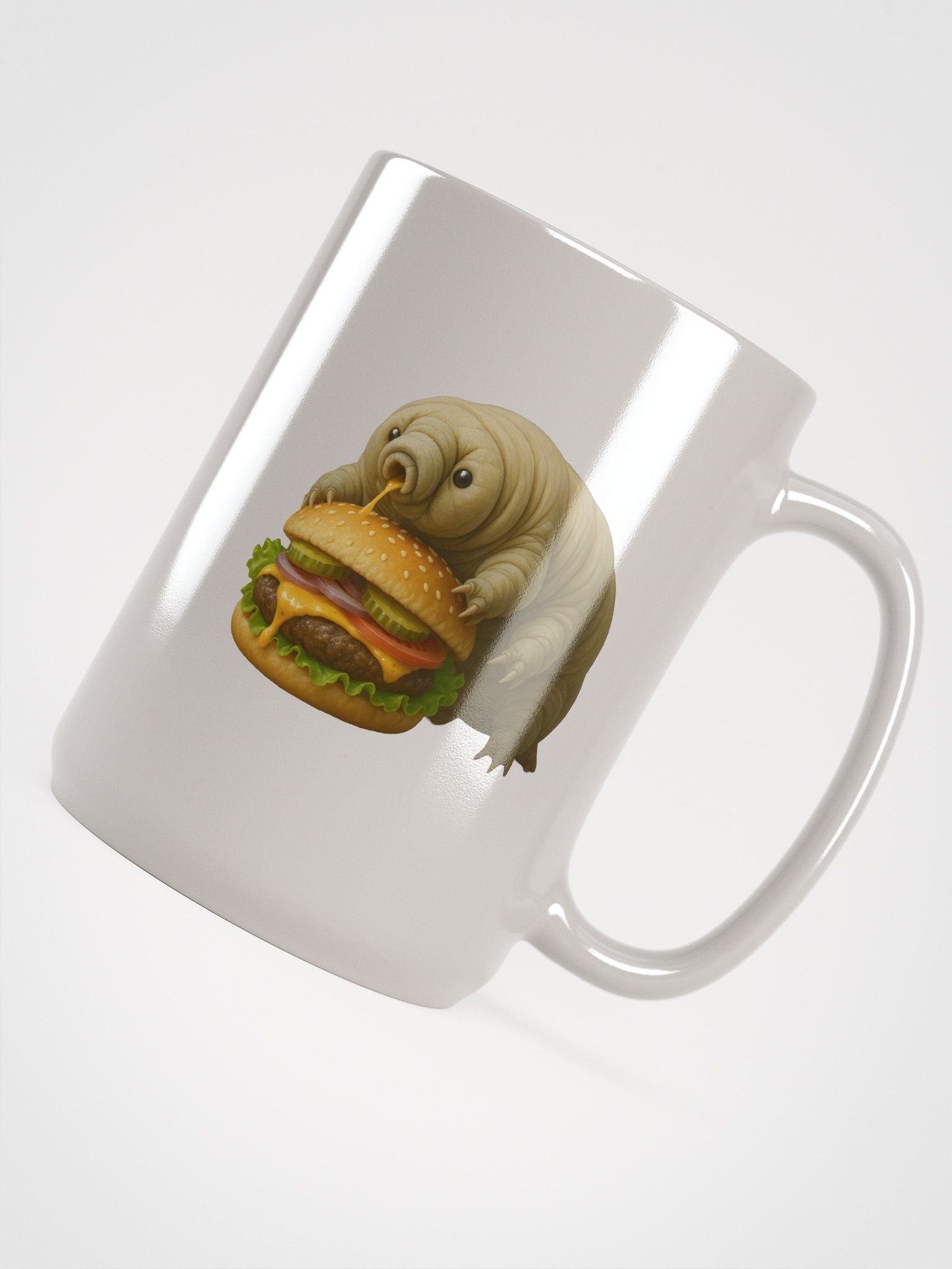 Water-Bear Burger Mug — Science Art Ceramic Coffee Cup product image (5)
