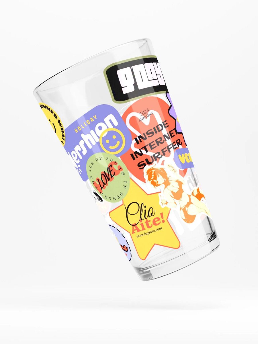Stickerbomb Pint Glass product image (4)