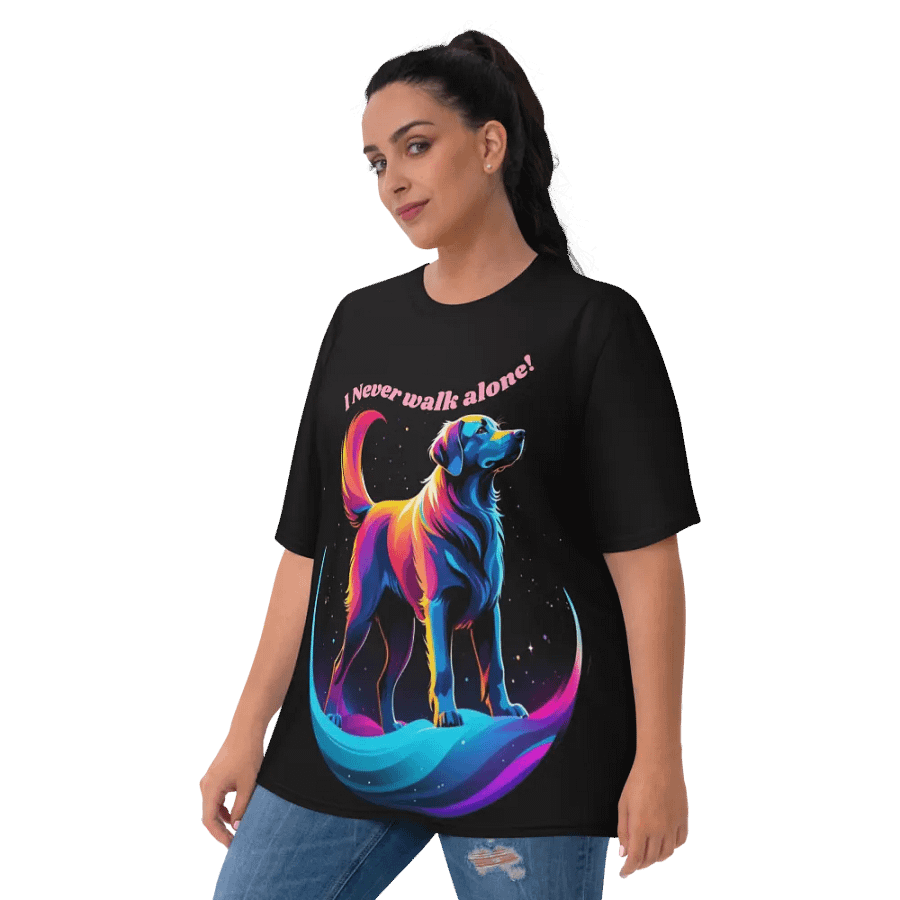I Never Walk Alone Colorful Dog All Over Print T-shirt product image (10)