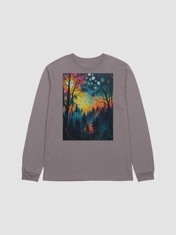 Enchanted Forest Moon Phases Long Sleeve Tee product image (1)