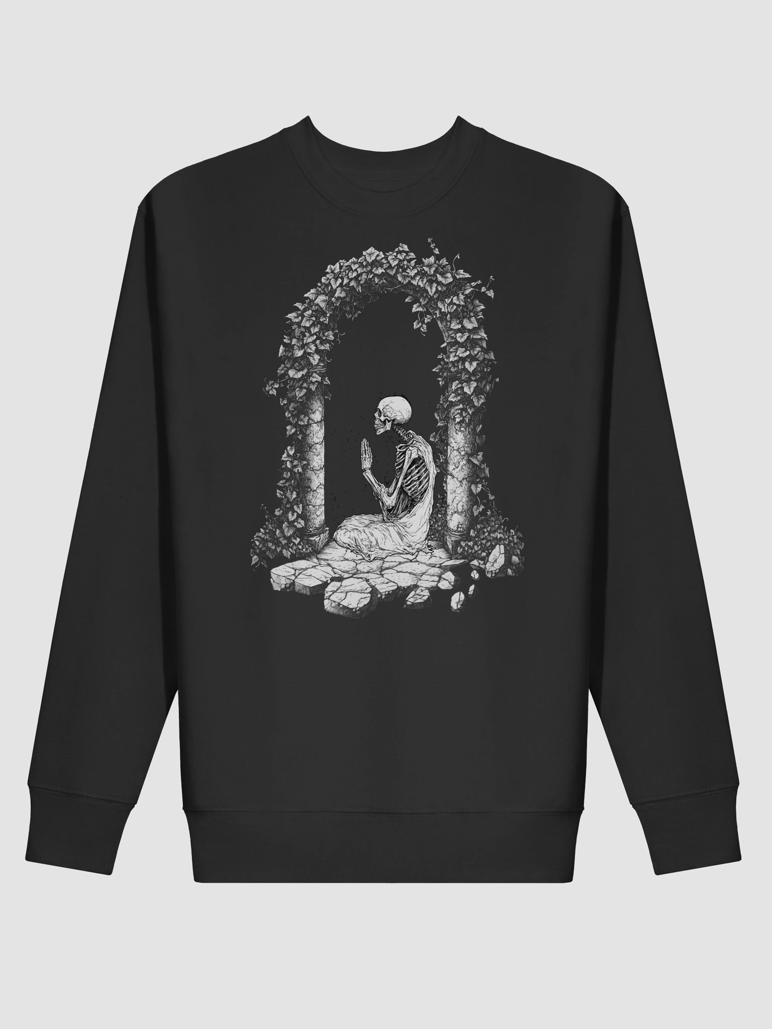 Meditation on Death Skeleton Buddhism sweatshirt product image (2)
