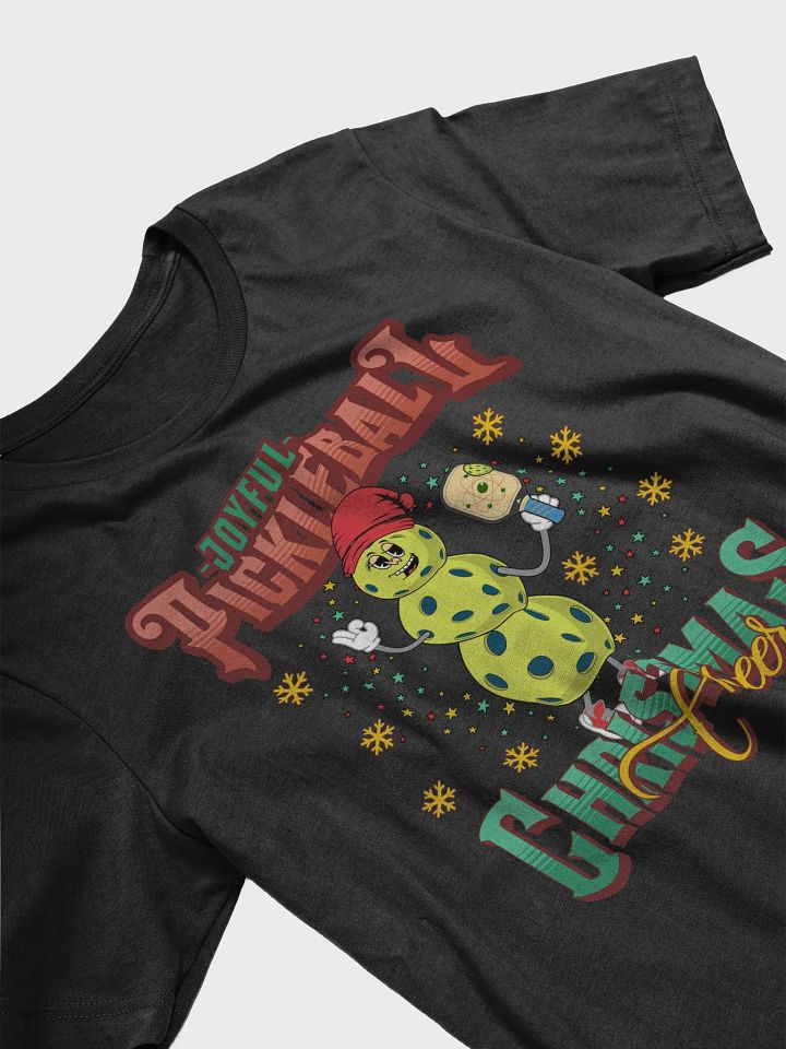 Joyful Pickleball Christmas Cheer Snowman T-Shirt product image (8)