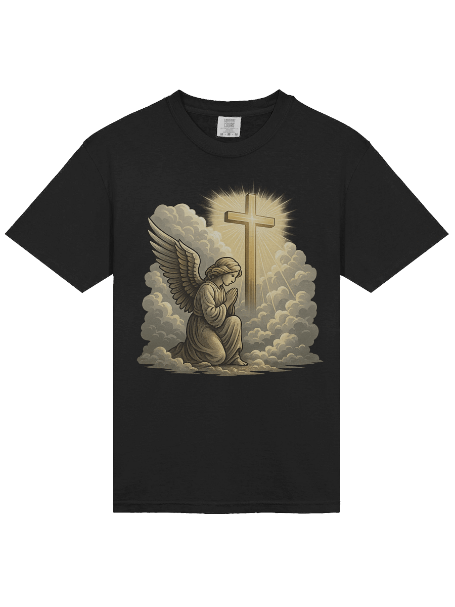 Prayer of Light – Angel & Cross Tee product image (3)