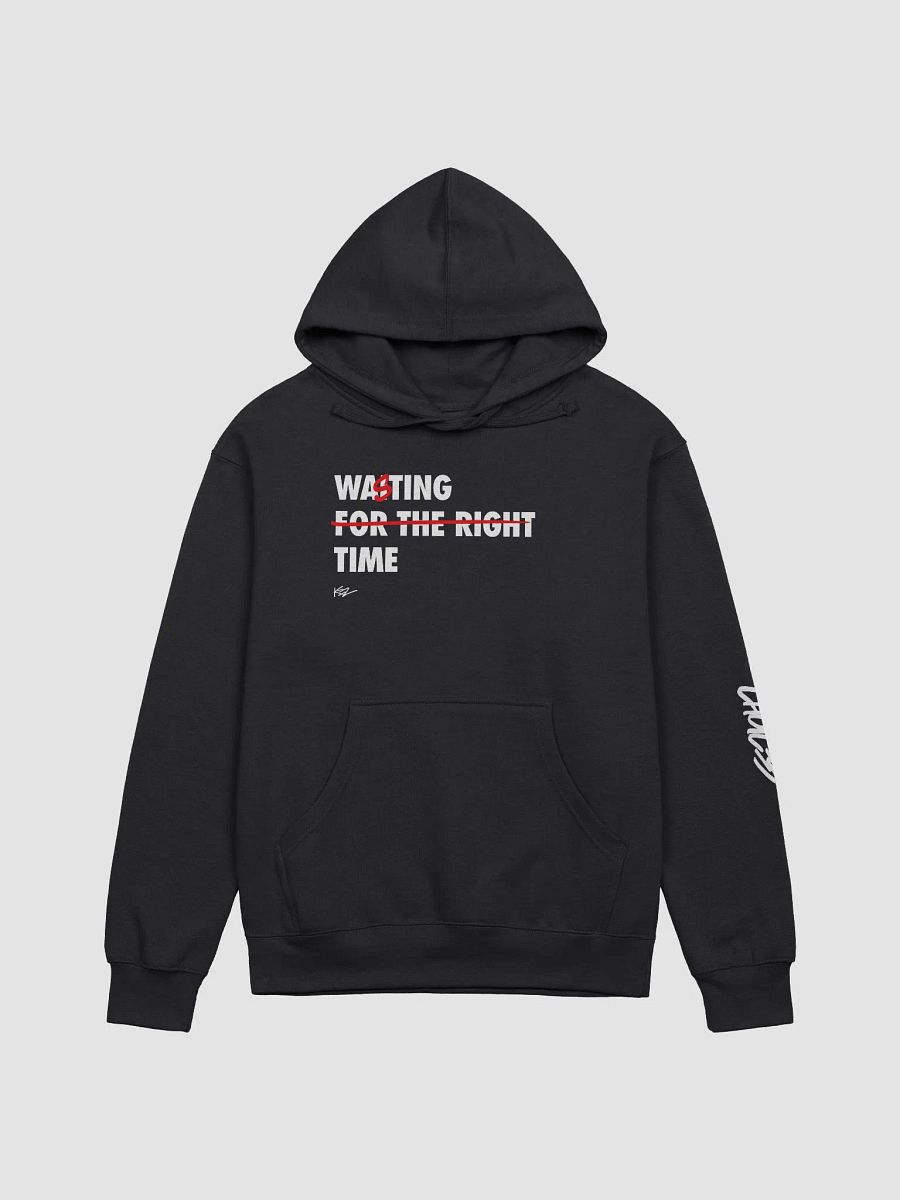 Wasting Time Regular Fit Hoodie - Black product image (1)