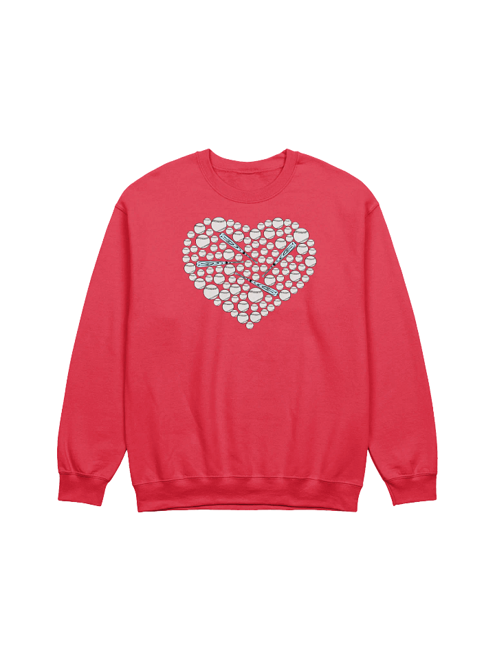 Pure Heart Baseball Love Crewneck Sweatshirt product image (1)