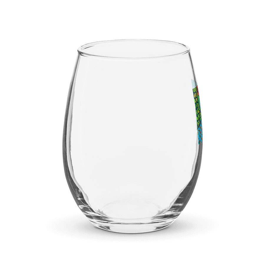 Vibrant Fish Art Stemless Wine Glass product image (4)