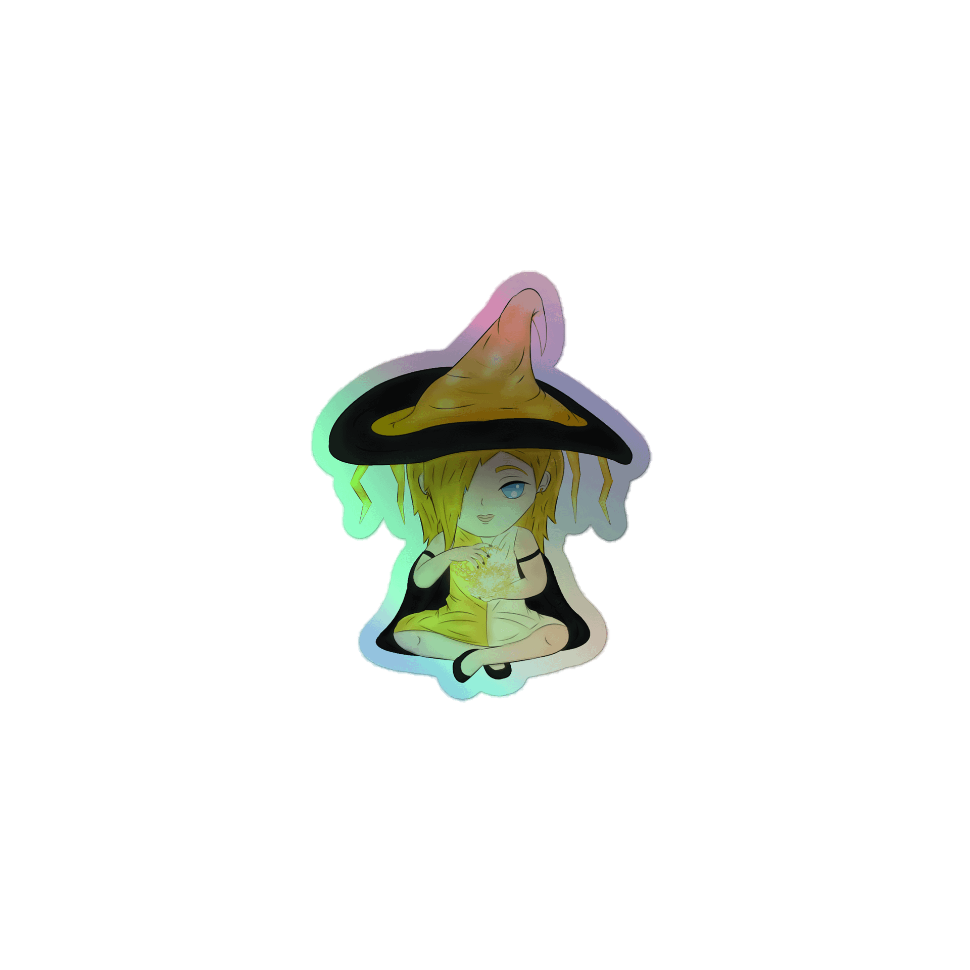 Lightning Witch Aidan | Holographic Sticker product image (1)