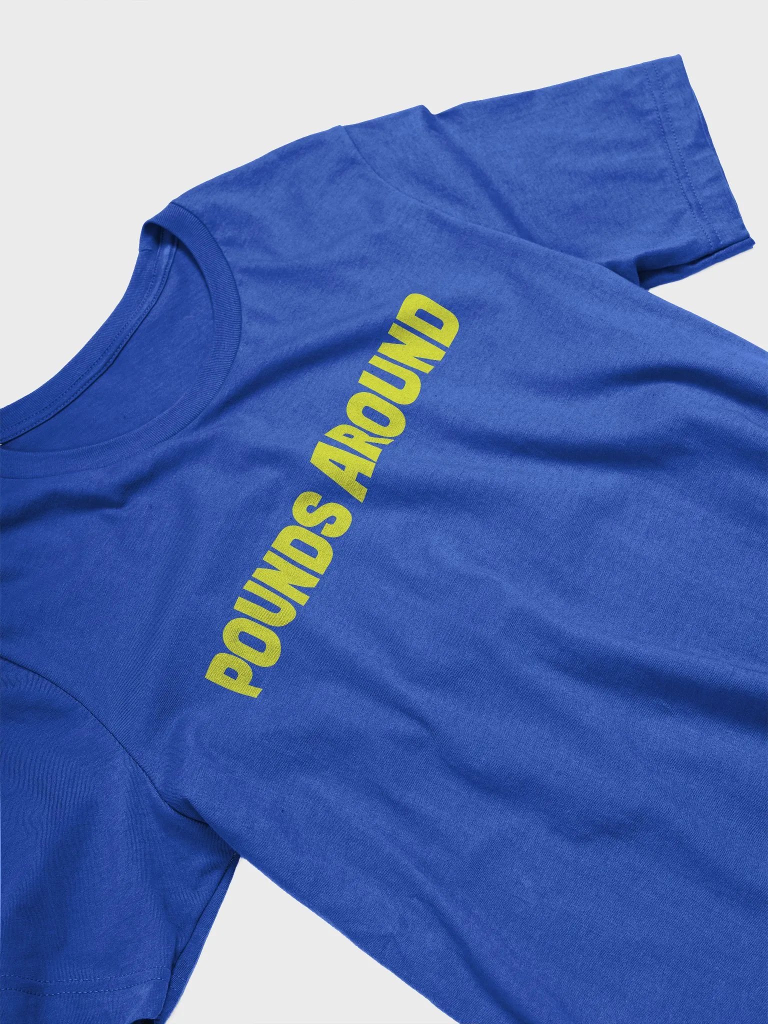 POUNDS AROUND BLUE AND YELLOW SHIRT product image (3)