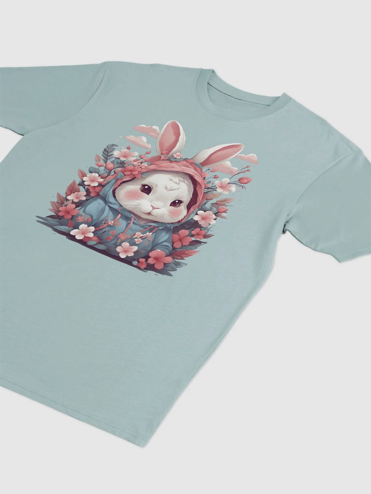 Kawaii Floral Bunny Hoodie Tee product image (20)