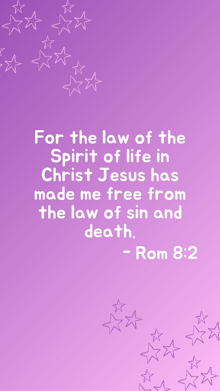 Bible verse phone wallpaper- Rom 8:2 product image (1)