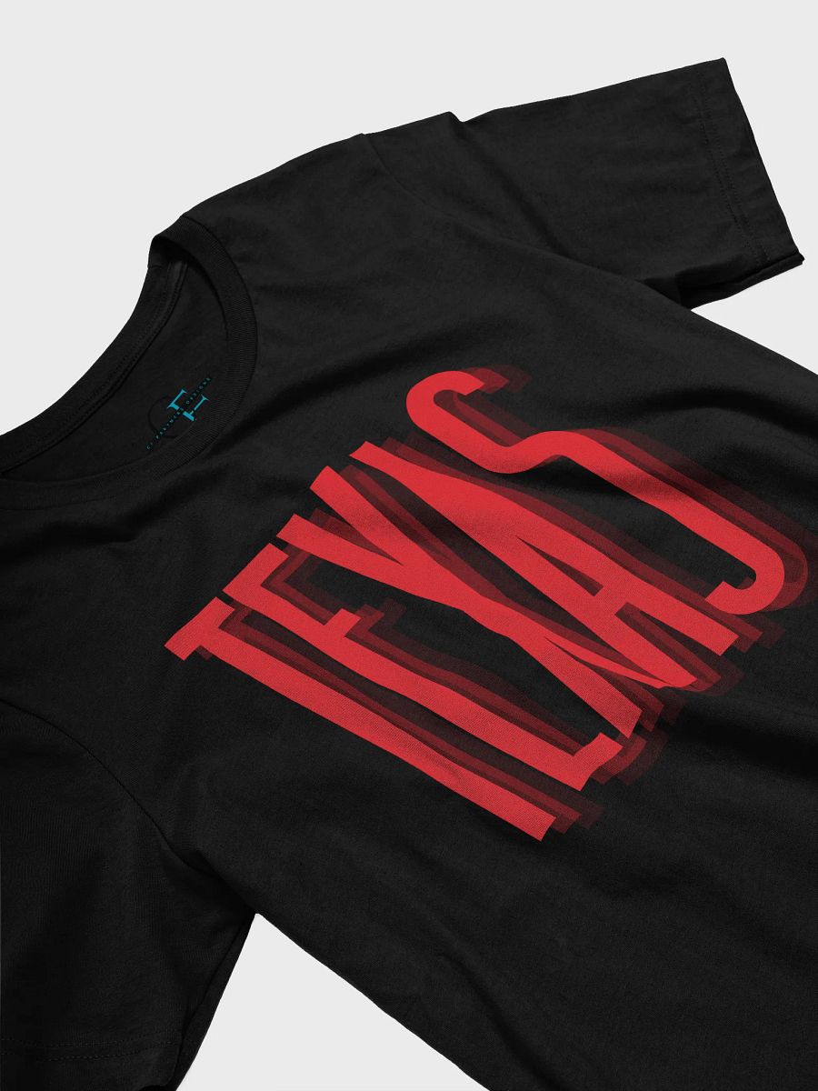 🔴 Modern Texas Typography T-Shirt | Bella+Canvas Unisex Tee | Red Sansterdam Font Design product image (3)