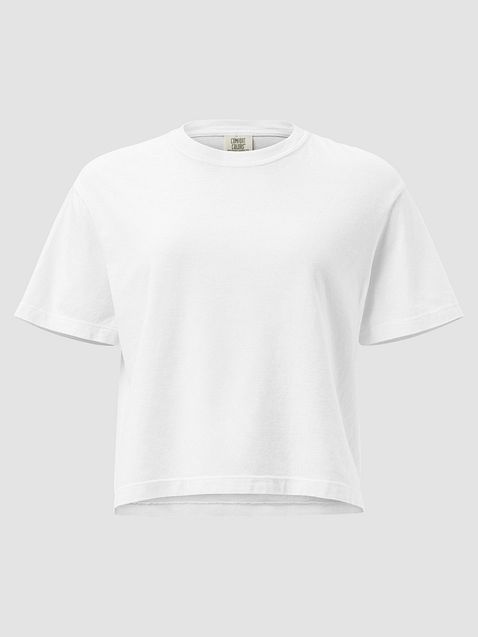 Photo showing Comfort Colors Women's Heavyweight Boxy T-Shirt