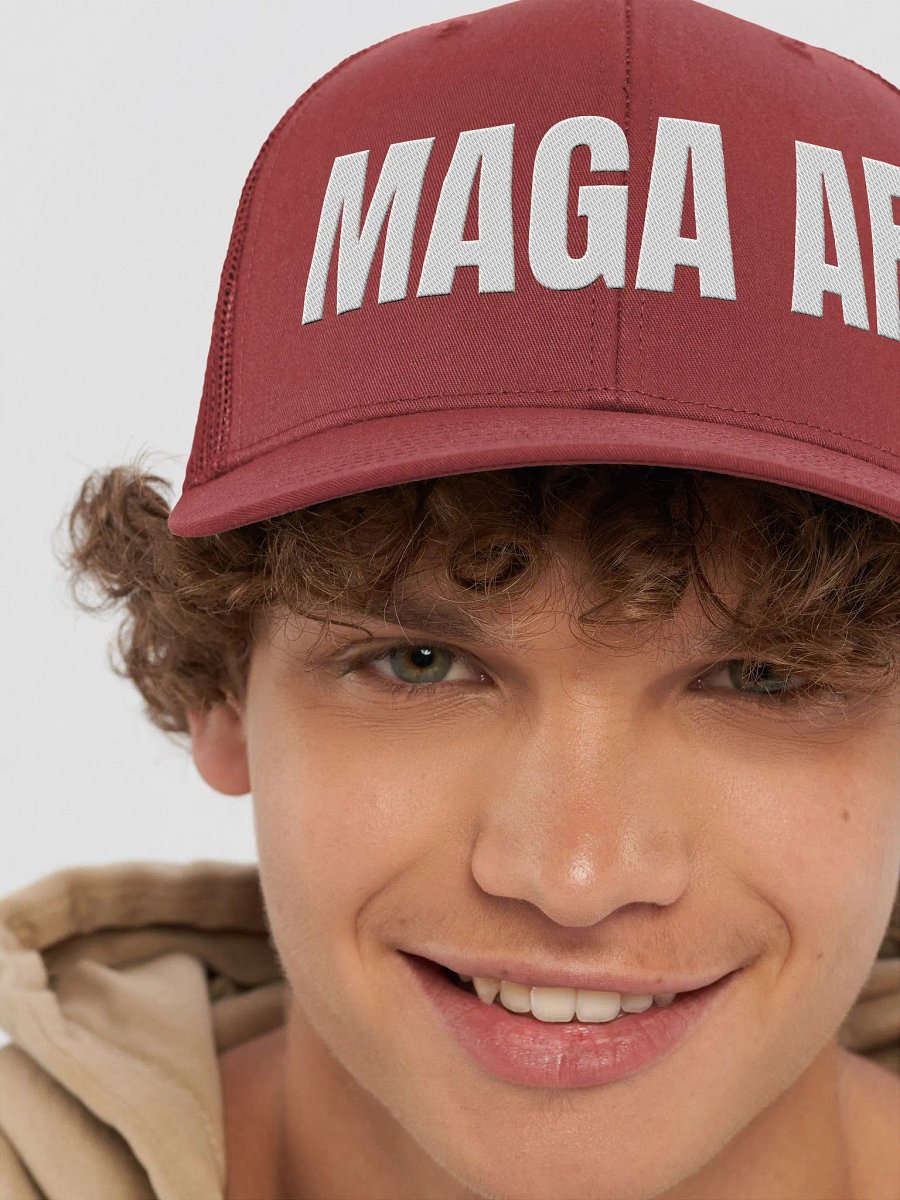 MAGA AF Trucker Hat (White Letters) product image (8)