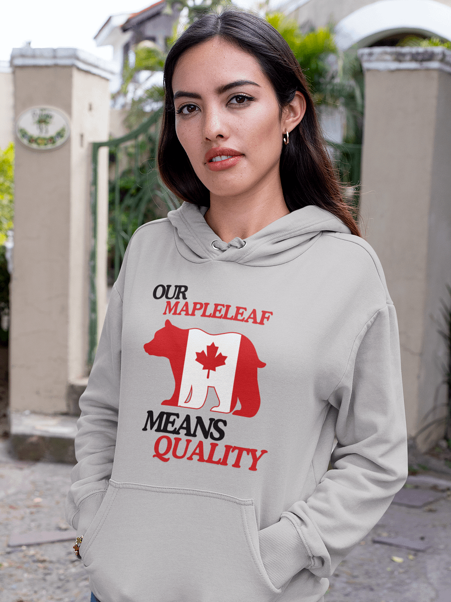 Canadian Flag Bear Silhouette Hoodie product image (17)
