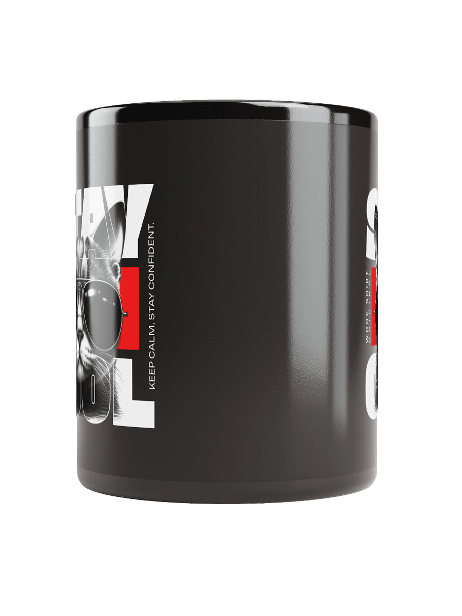 Stay Cool | Black Glossy Mug product image (5)