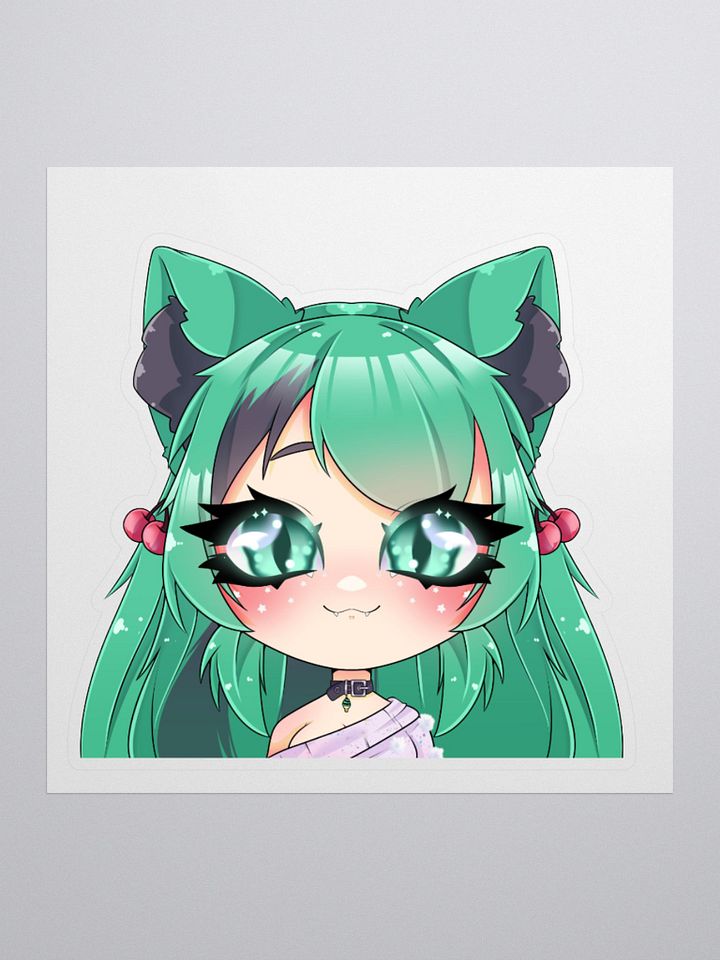 Mintzey Moon Half Chibi (Sweater) (Full Border) Sticker product image (1)