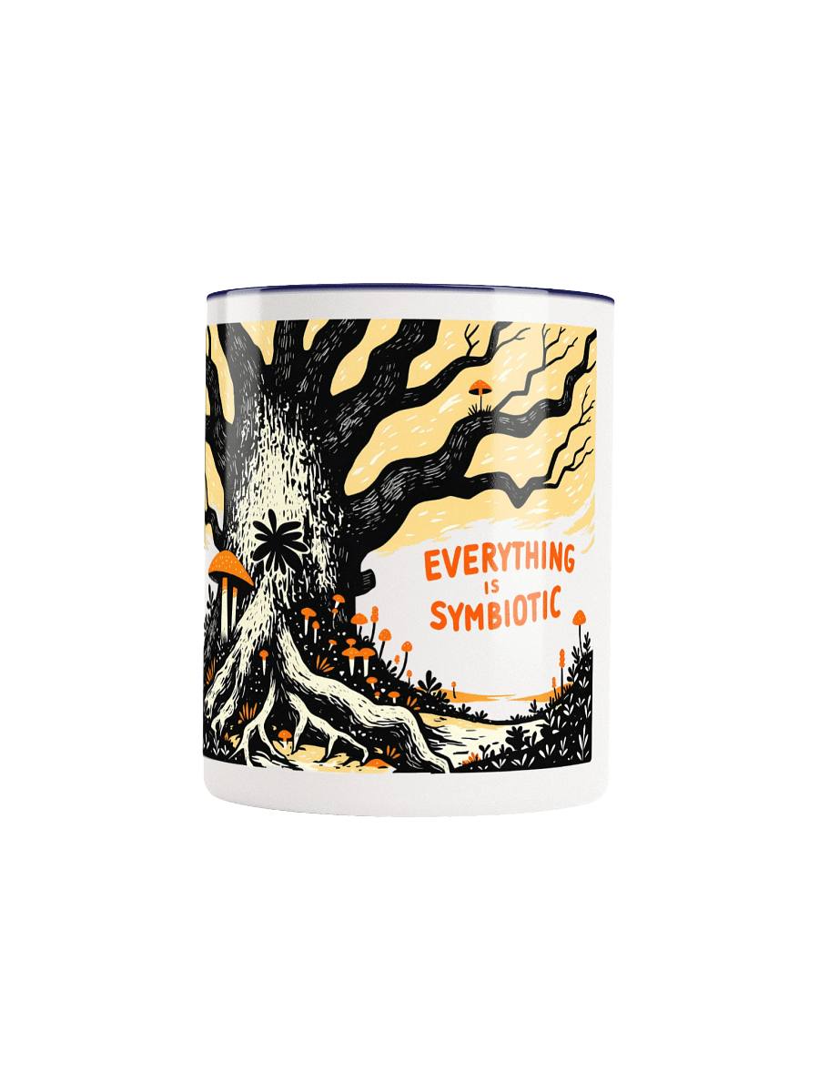 Black & White Symbiosis - Tree Roots & Fungi Ceramic Mug product image (30)