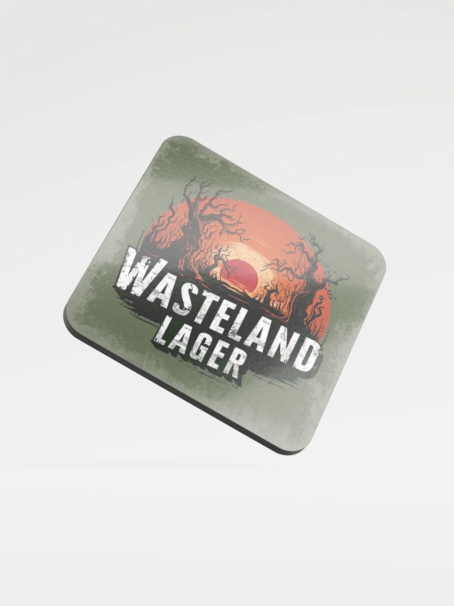 Wasteland Lager - Glossed Cork Coaster product image (2)