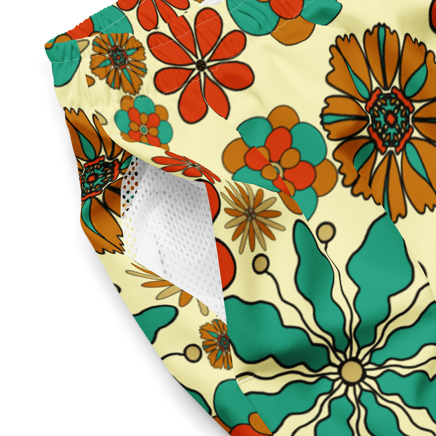Retro Floral Swim Shorts product image (11)