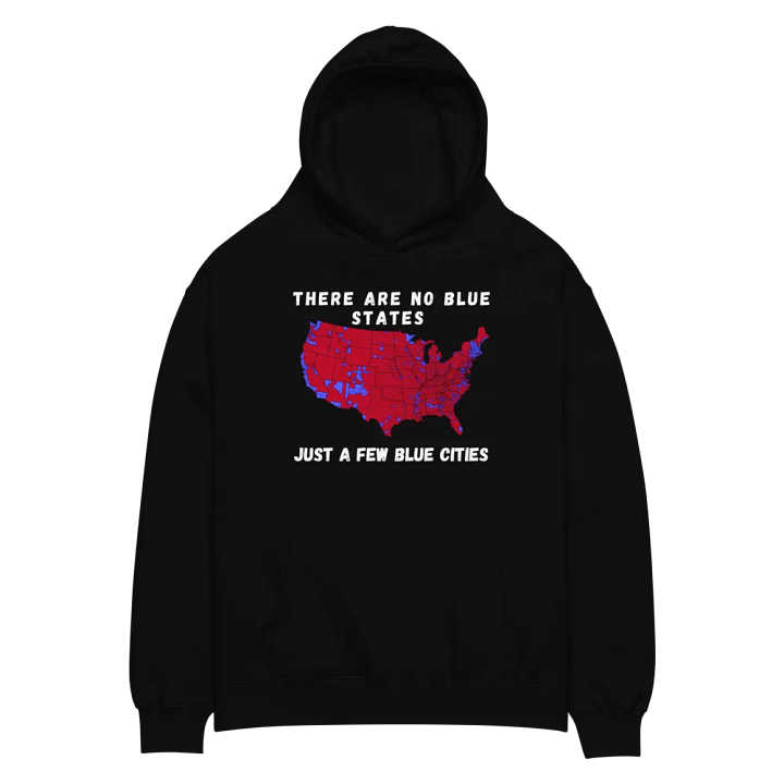 No Blue Cities Map Unisex Hoodie product image (2)