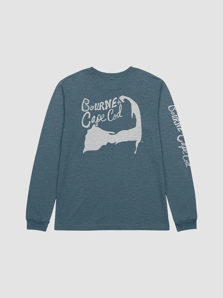 Men's | BORN to Cape Cod™ | DTG Vintage Print | Supersoft Long Sleeve T-Shirt by Bella+Canvas | White Logo Available on Multiple Colors product image (2)