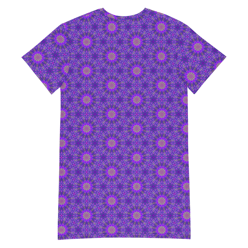 Abstract Magenta Vibes T Shirt Dress product image (11)