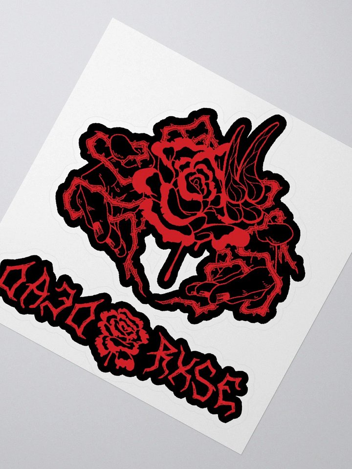 DEAD RXSE - Kiss Cut Black Stickers product image (2)
