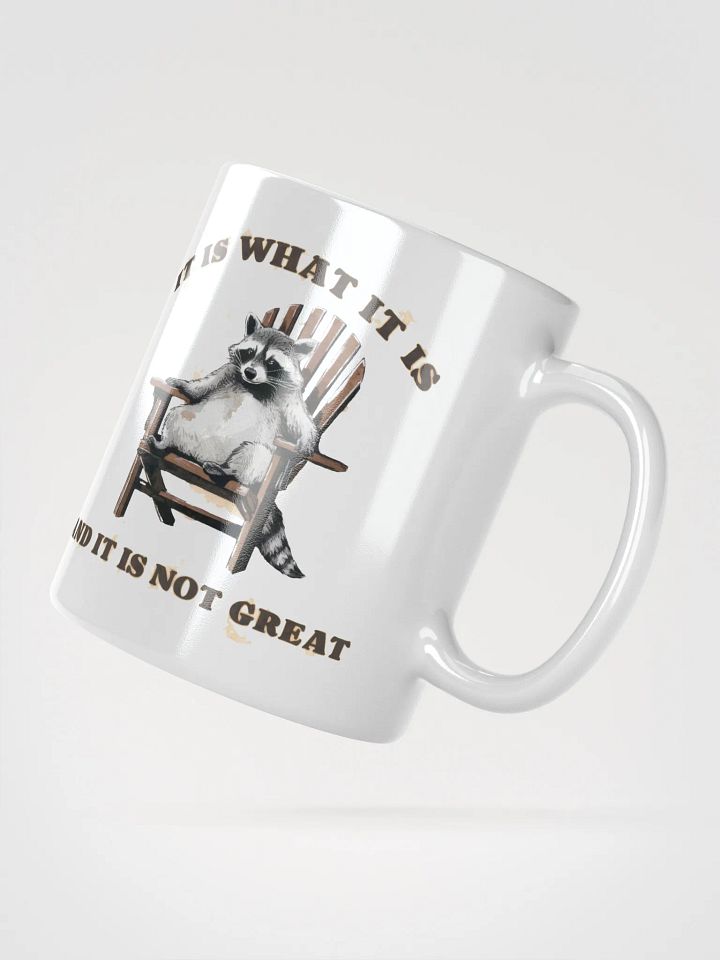 Raccoon It is What it Is Glossy Mug product image (5)