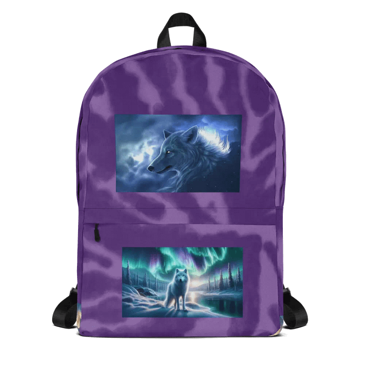 spirit wolf kid's school backpack product image (1)
