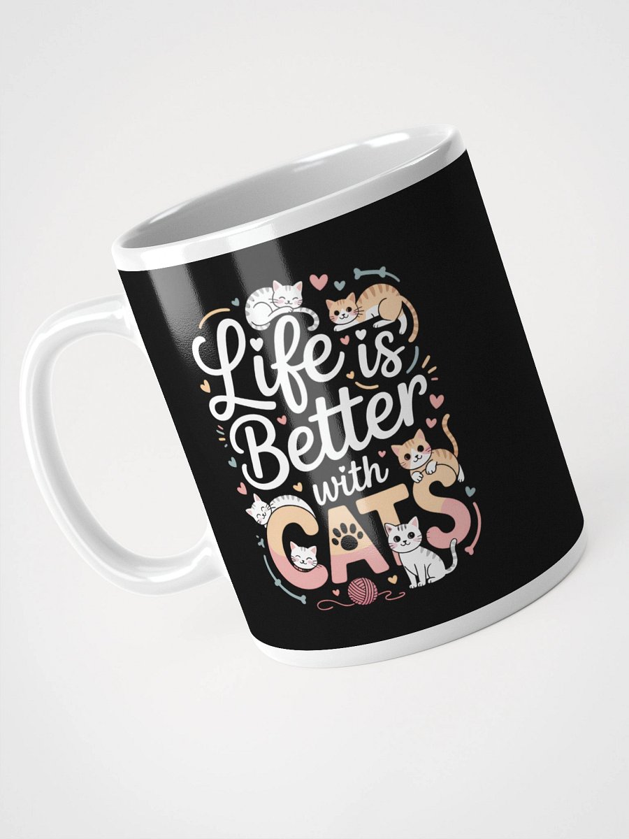 Life Is Better with Cats – Cute Cat Lover Coffee Mug product image (3)
