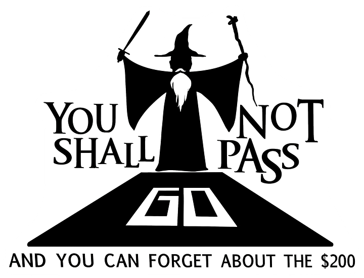 You Shall Not Pass Go Magnet product image (1)