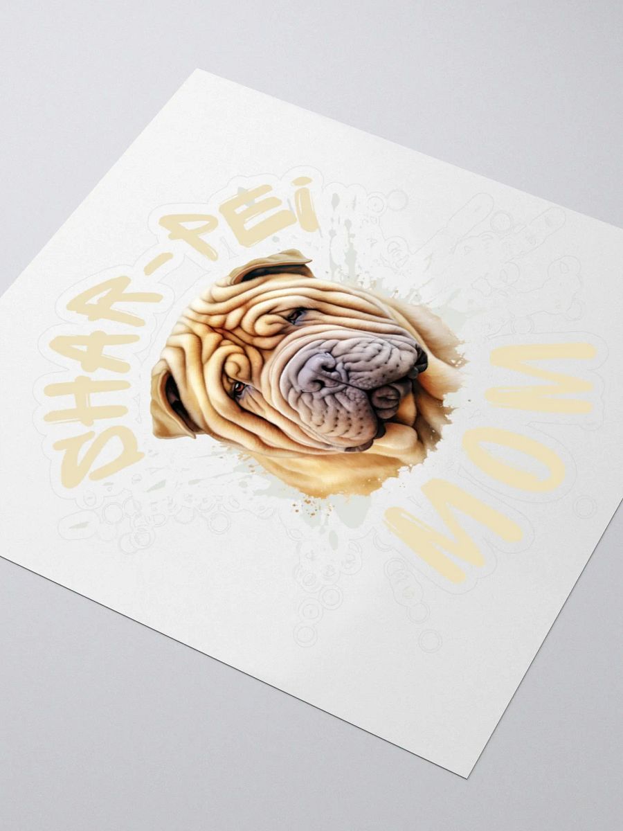 Shar-Pei Mom Kiss Cut Sticker product image (9)
