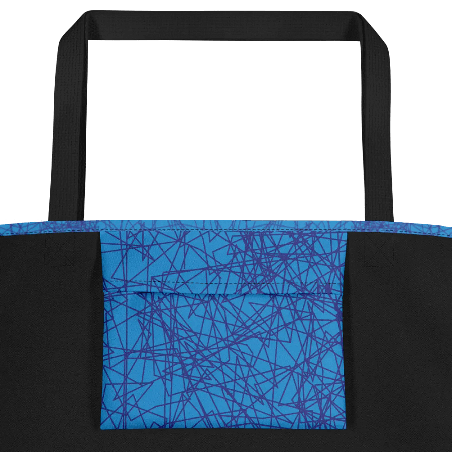 Symmetrical Blue Lace Large Tote Bag product image (2)