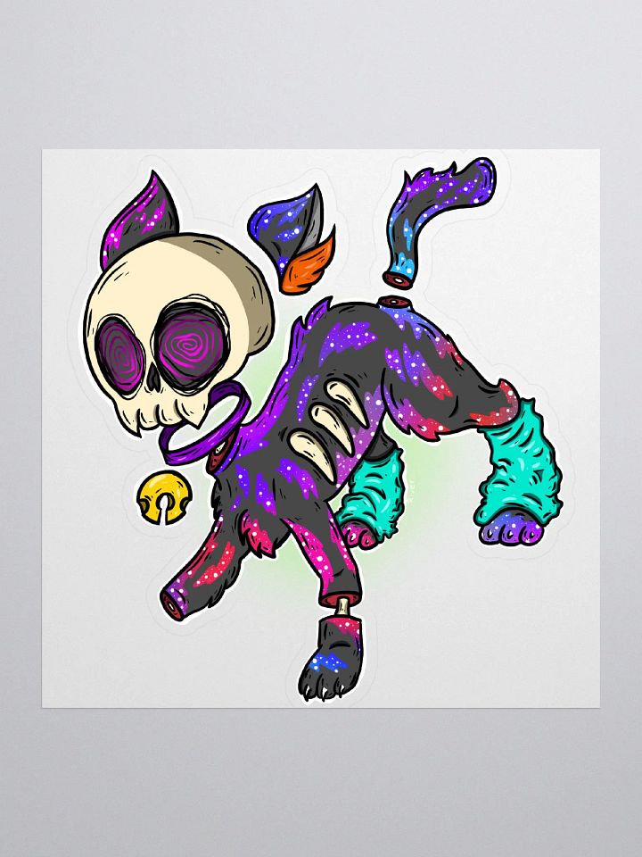 Skull Cat Sticker product image (1)