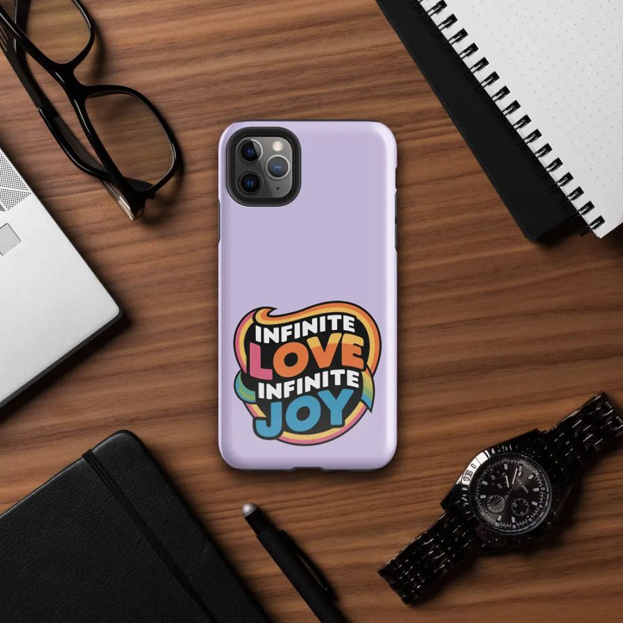 Infinite Love Infinite Joy Tough Case for Iphone (Purple) product image (7)
